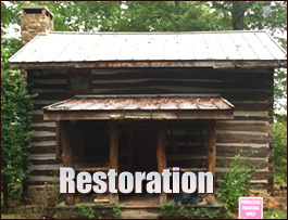 Historic Log Cabin Restoration  Dobson, North Carolina